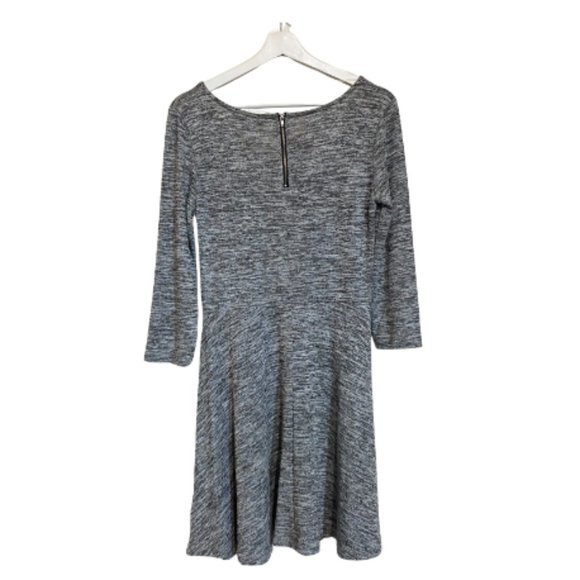 Bluenotes Women's Grey Mix Cozy Long Sleeve Casual Dress Size Large - Picture 2 of 7